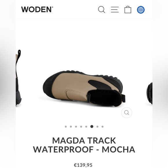 WODEN EU38 US 6.5 Magda Track Waterproof Chelsea Boot in Mocha Brown Orig $150 - Picture 4 of 16